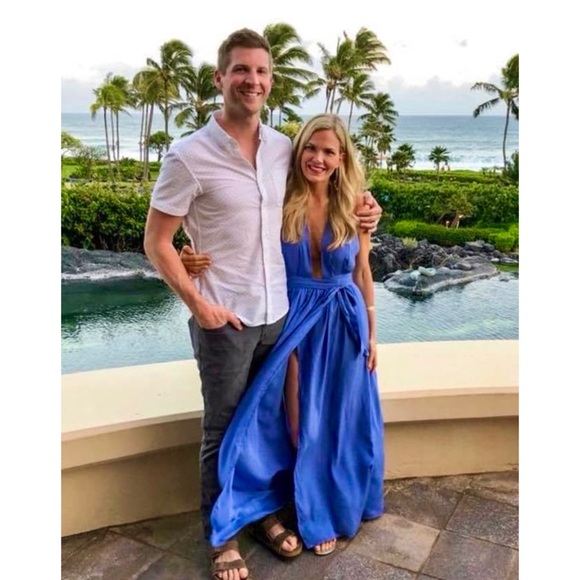 Lulus “Crescendo” Backless Wrap Low Cut Maxi Dress - Picture 15 of 16